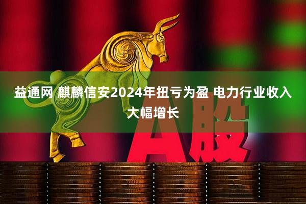 益通网 麒麟信安2024年扭亏为盈 电力行业收入大幅增长
